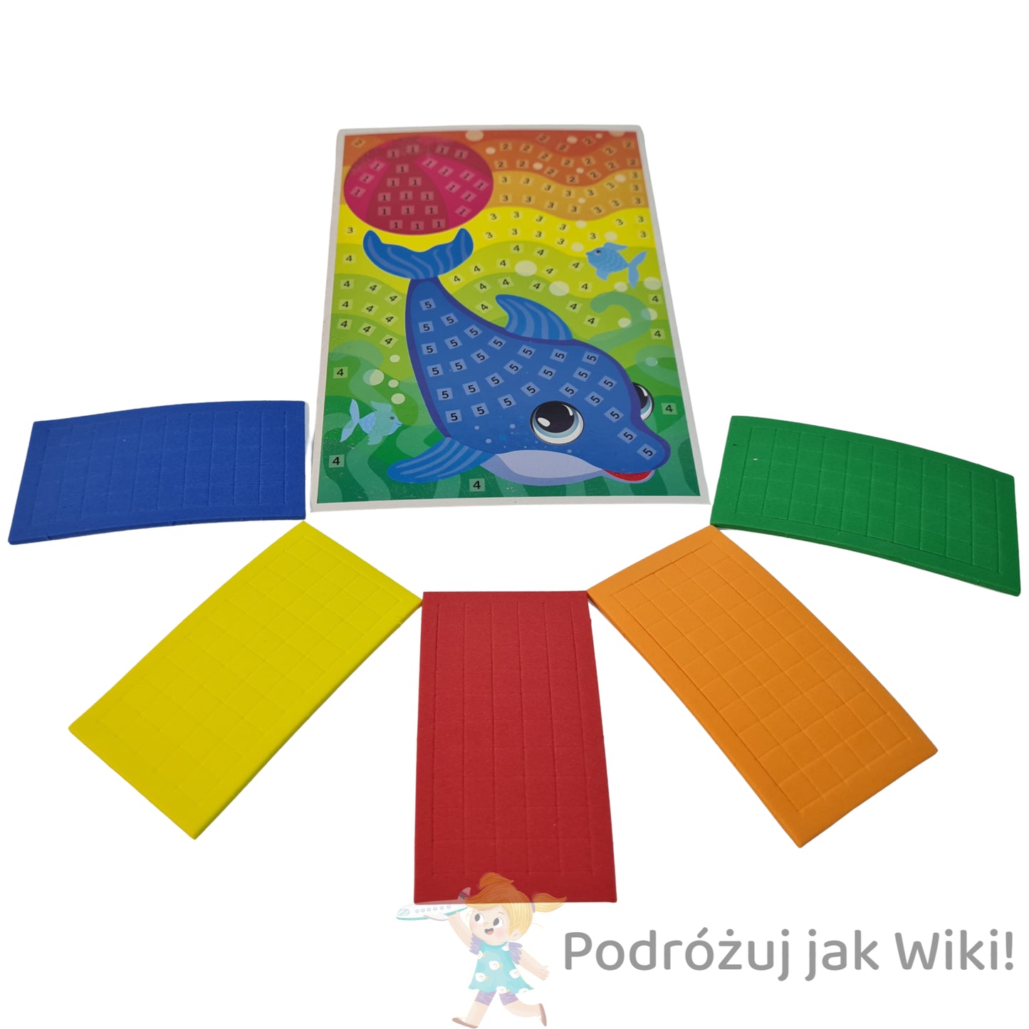 Mozaika robot, delfin, jednorozec