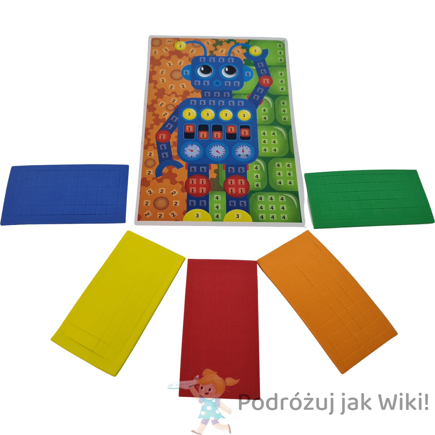 Mozaika robot, delfin, jednorozec
