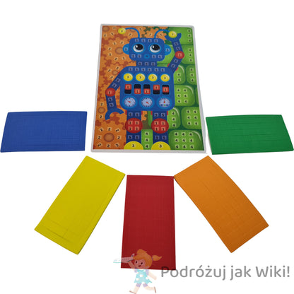 Mozaika robot, delfin, jednorozec